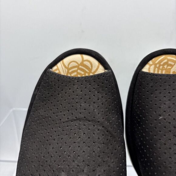 Fly London Women’s Yake Perforated Black Leather Sandals Wedge Heels EU39 US8.5 - Picture 12 of 13